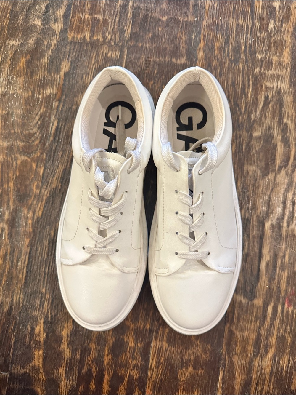 Ganni White Low-Top Leather Sneakers size 40 (9/9.5)